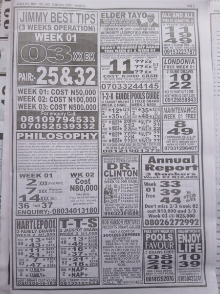 week 2 pools telegraph 2025 page 4