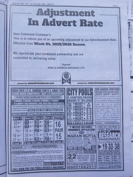 week 5 pools telegraph 2025 page 4