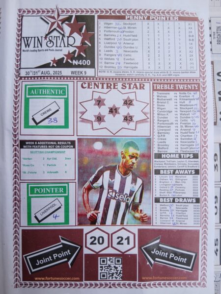 week 9 winstar 2025 page 1