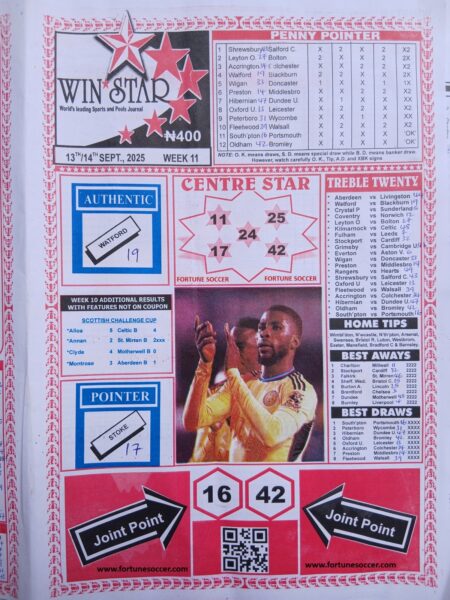 week 11 winstar 2025 page 1