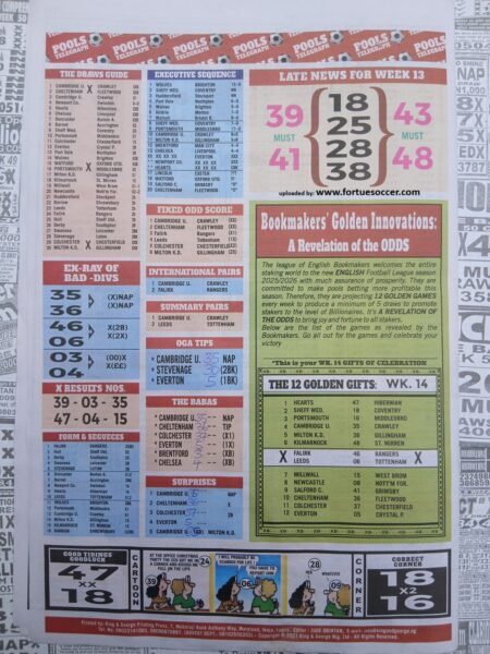 week 14 pools telegraph 2025 page 18