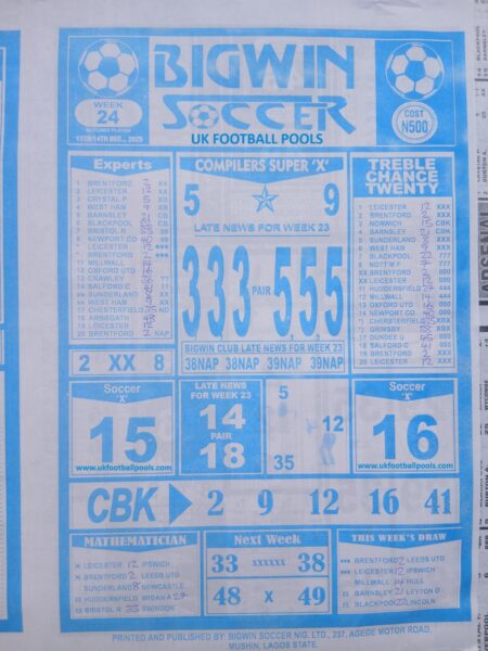 week 24 bigwin soccer 2025 page 1