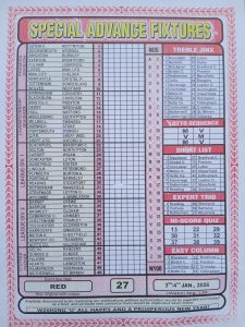 week 27 special advance fixtures 2026