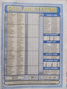 week 30 special advance fixtures 2026