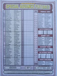 week 37 special advance fixtures 2026