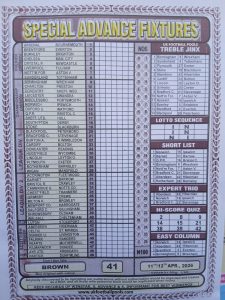 week 41 special advance fixtures 2026