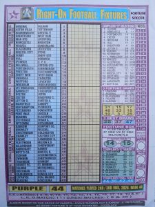 week 44 right on fixtures 2026 front page