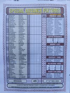 week 45 special advance fixtures 2026 front page