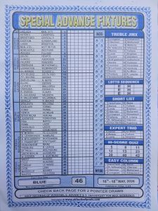 week 46 special advance fixtures 2026 front page