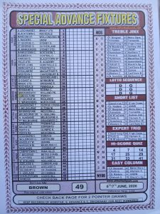 week 49 special advance fixtures 2026 front page