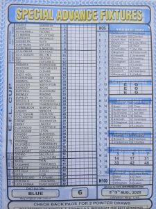 week 6 special advance fixtures 2026 front page